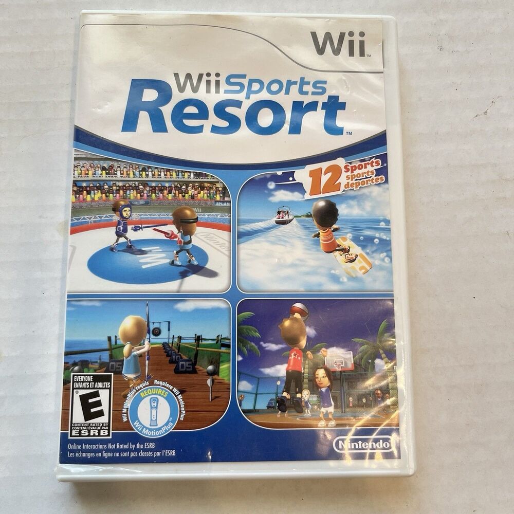 Nintendo Wii Sports Resort Game with Case and Manual